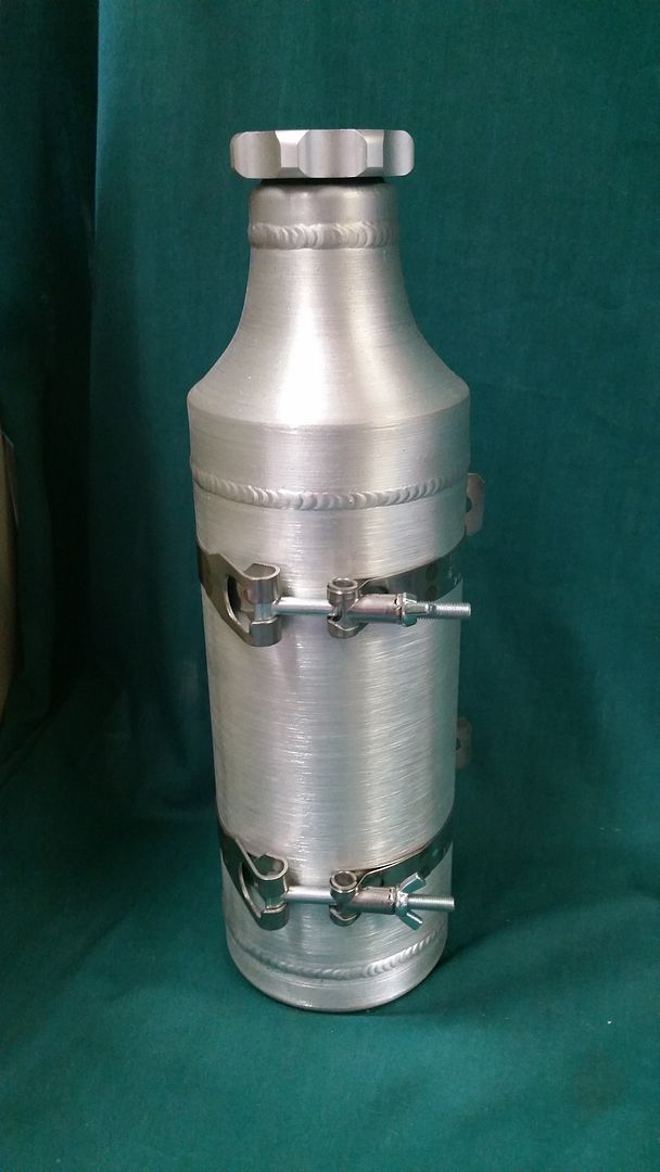 Motorcycle Fuel Reserve Bottle Bad&G Customs Leather Fuel Reserve